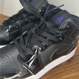 Jordan Kids Sneakers Black and Purple